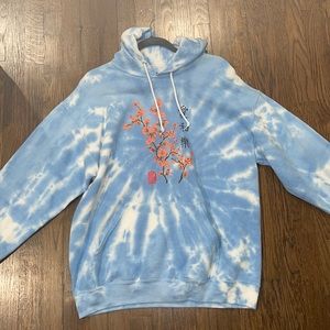 Mens tie die hoodie size Large